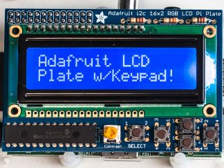Adafruit blauw wit 16x2 LCD keypad kit