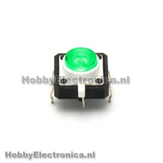 LED Tactile button groen