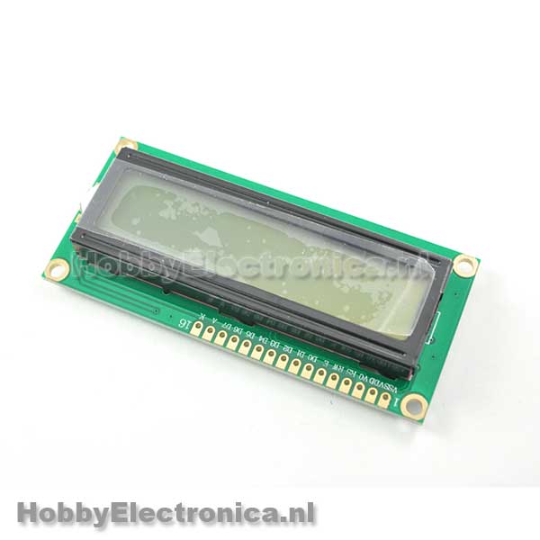 HD44780 16x2 Karakters LCD display module blauw