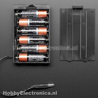 Batterij houder 6 x AA met plug