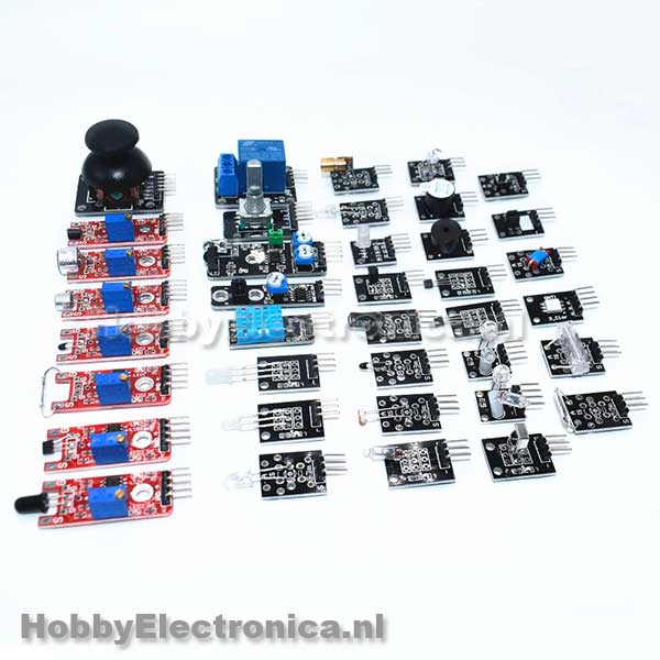 charme Uitdrukking voordelig Sensor kit 37 stuks - HobbyElectronica