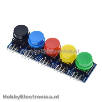 Button module 12mm 5 kleuren