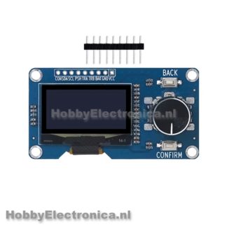 1,3 OLED-scherm blauw met encodermodule I2C