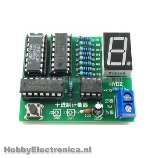 Decimale teller kit CD4518